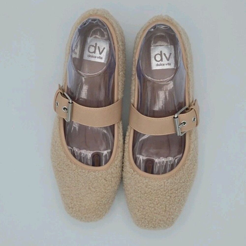Dolce Vita Mellie Fuzzy Flat Mary Jane Loafers Womens Size 9 EUC - Picture 4 of 9